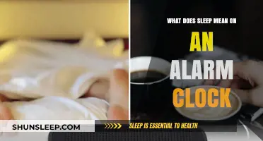 Understanding Alarm Clock Settings: Sleep Function Explained
