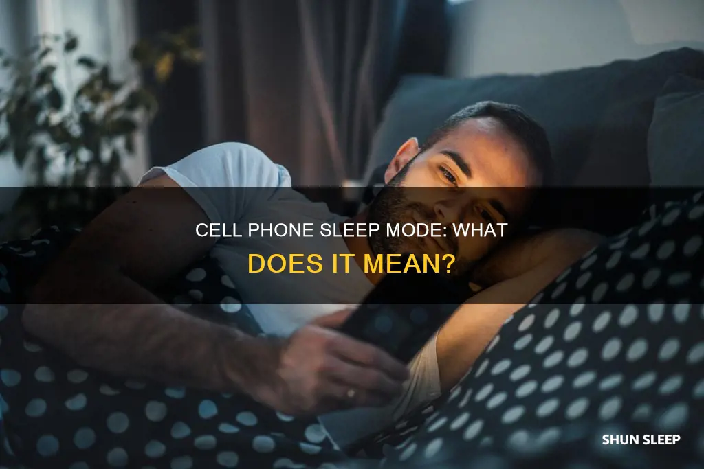 what does sleep mean on your cell phone