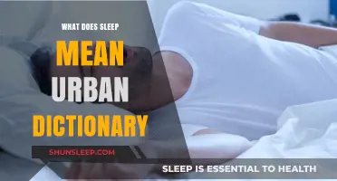 Urban Dictionary: Sleep's True Meaning