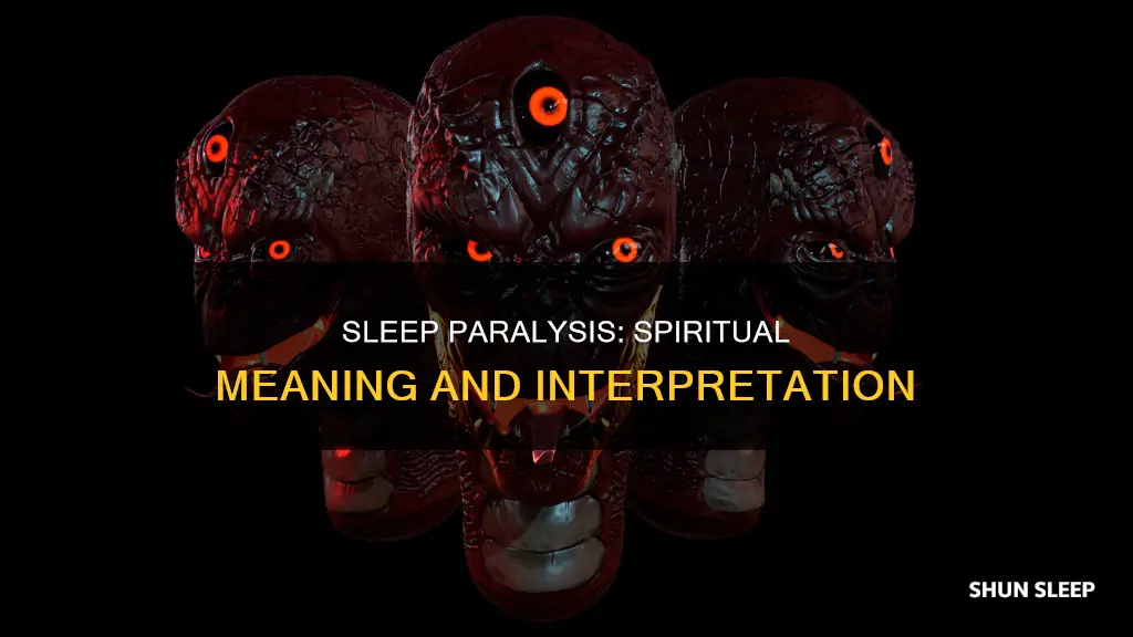 what does sleep paralysis mean spiritually