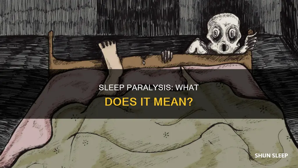 what does sleep pralisis mean