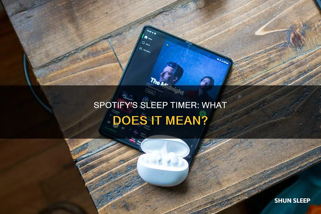 what does sleep timer mean on spotify