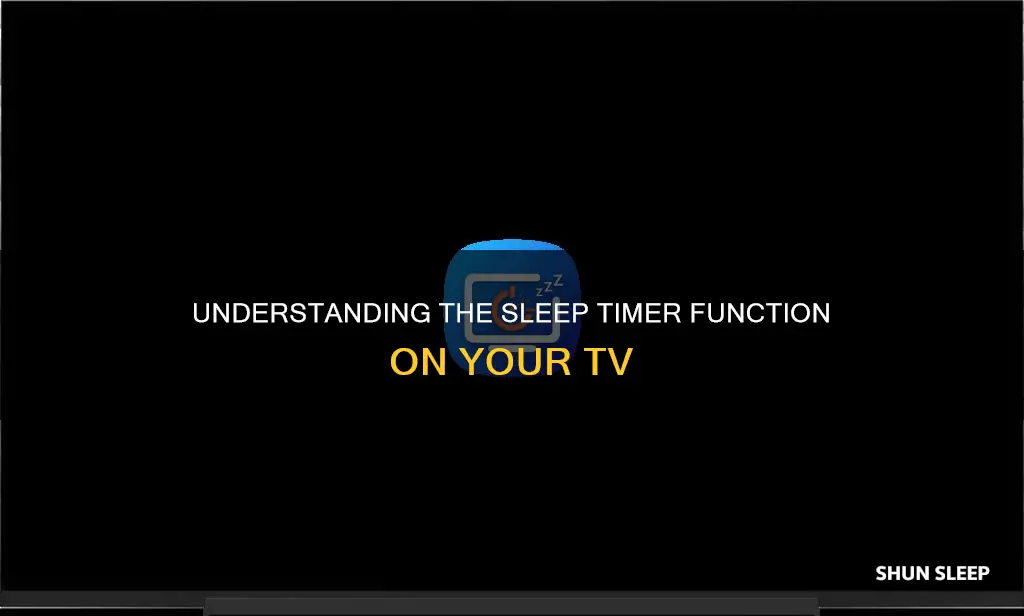 what does sleep timer mean on tv
