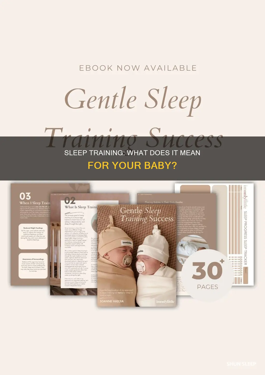 what does sleep training mean
