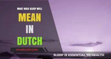 How to Wish Someone a Good Night's Sleep in Dutch