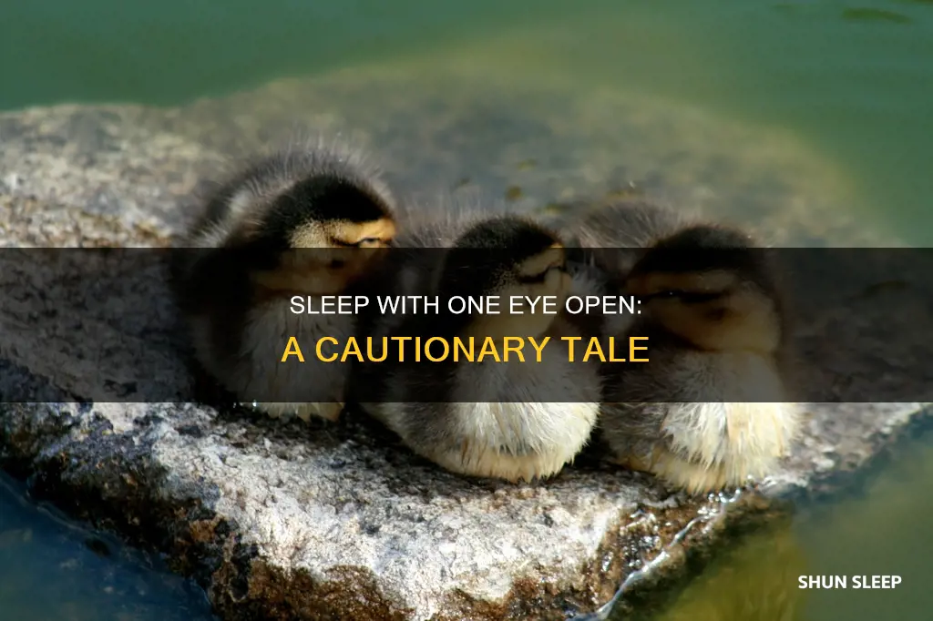 what does sleep with one eye open mean