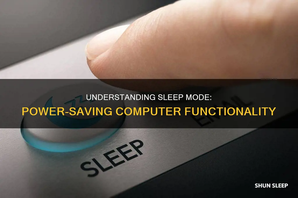 what does sleeping a computer mean