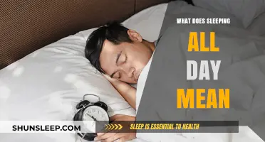 Sleeping All Day: What Does It Mean?