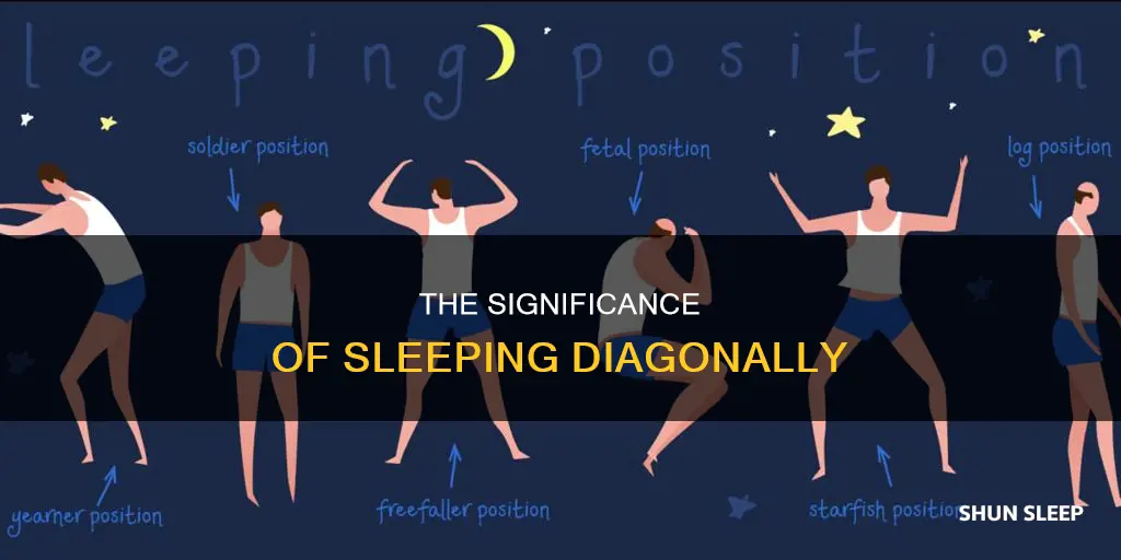 what does sleeping diagonally mean