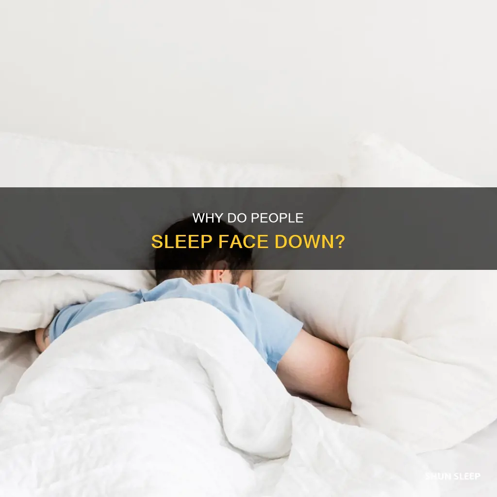 what does sleeping face down mean