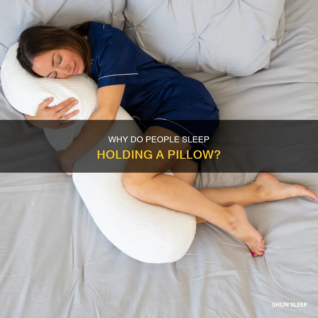 what does sleeping holding a pillow mean