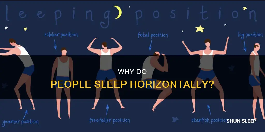what does sleeping horizontally mean