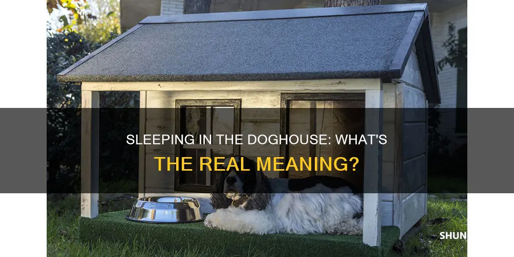 what does sleeping in the doghouse mean