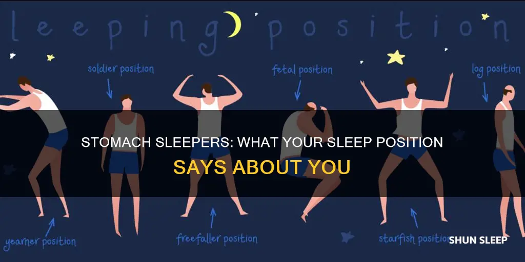 what does sleeping in your stomach mean