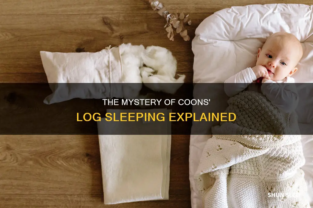 what does sleeping like a coon on a log mean
