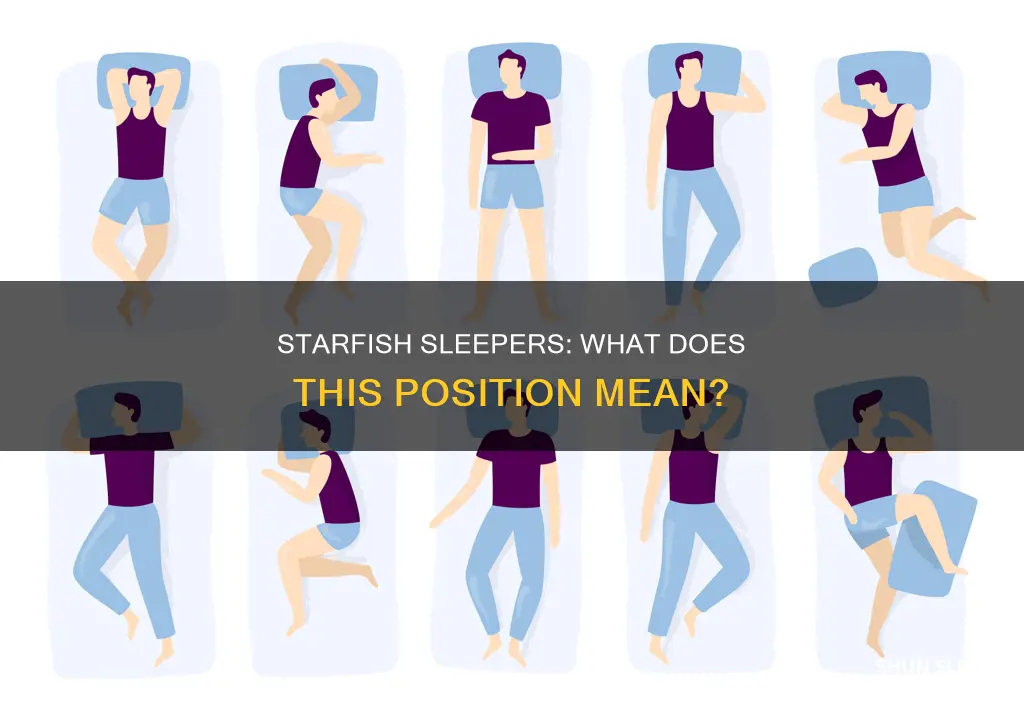 what does sleeping like a starfish mean