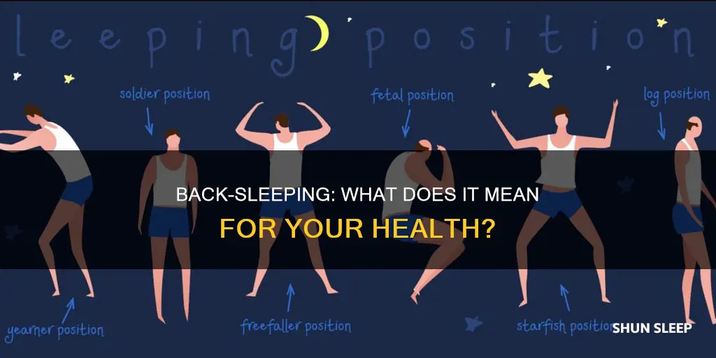 what does sleeping on back mean