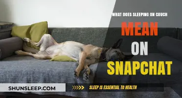 What Does Sleeping on the Couch Snap Mean?