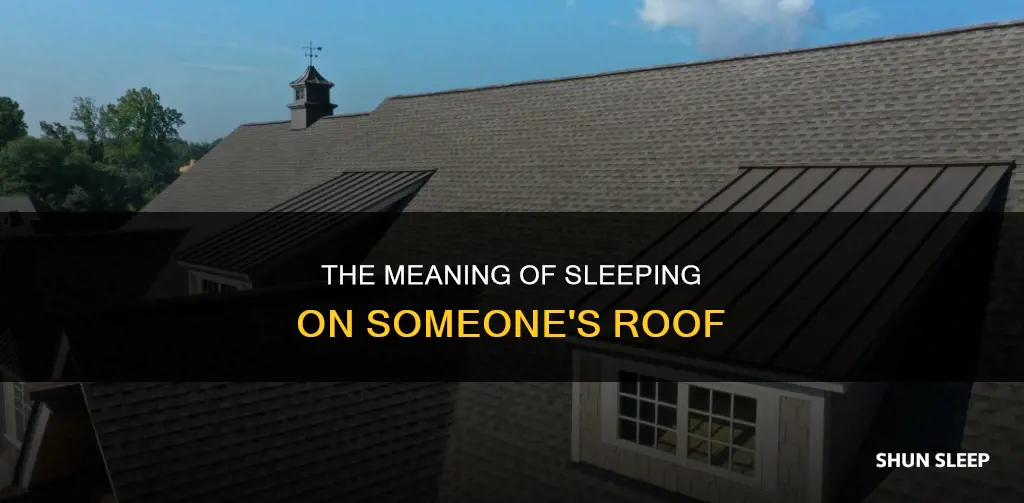 what does sleeping on someone