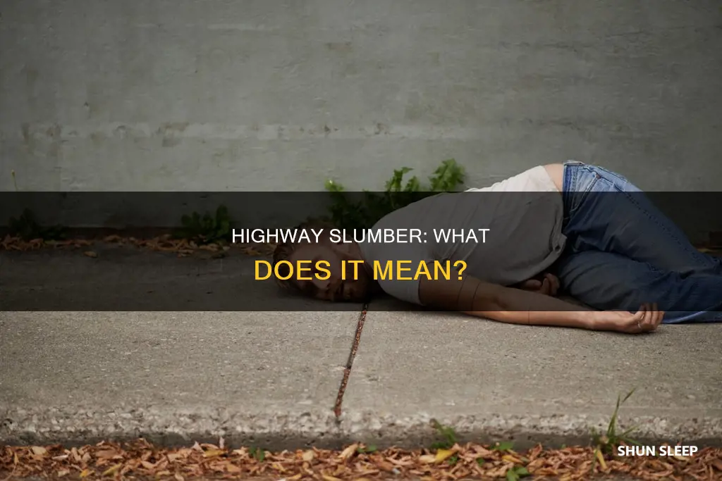 what does sleeping on the highway tonight mean