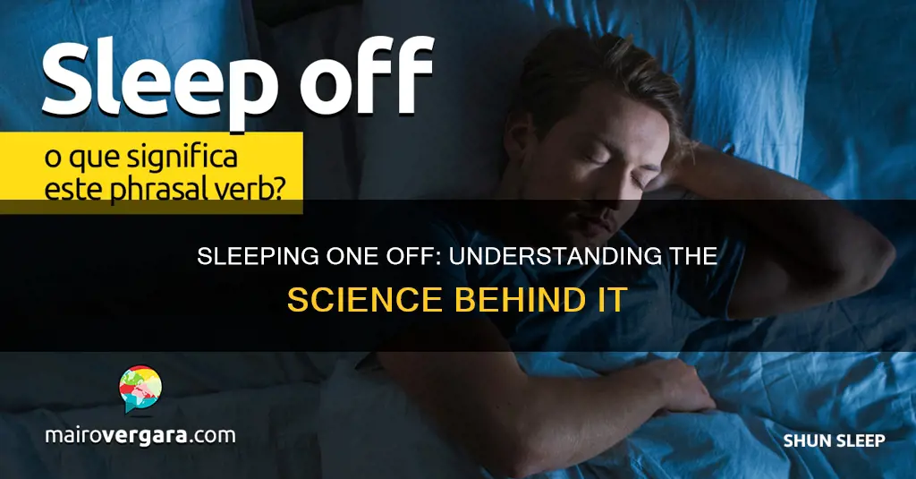 what does sleeping one off mean