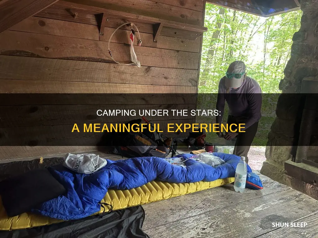 what does sleeping under the stars mean