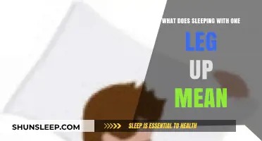 Why We Sleep with One Leg Up?