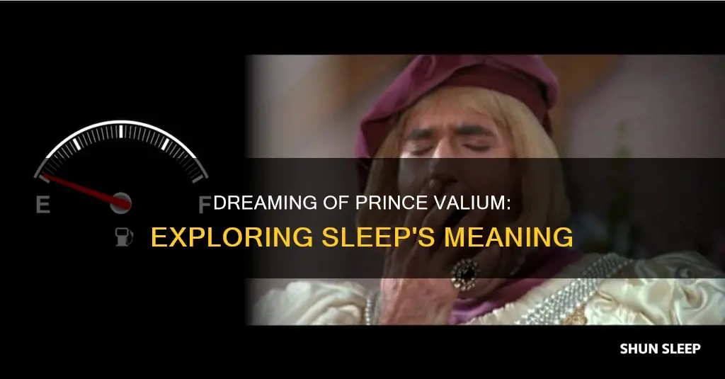 what does sleeping with prince valium mean