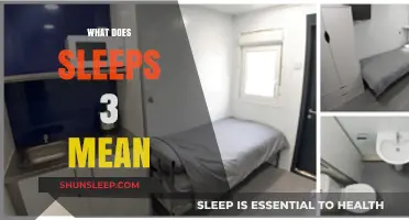 Understanding the Comfortable Sleeps 3 Accommodations