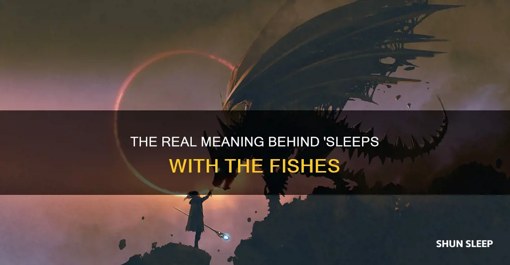 what does sleeps with the fishes mean