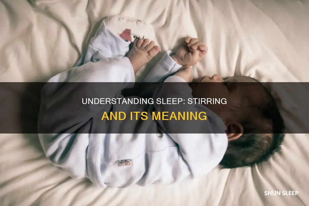 what does stir mean in sleep