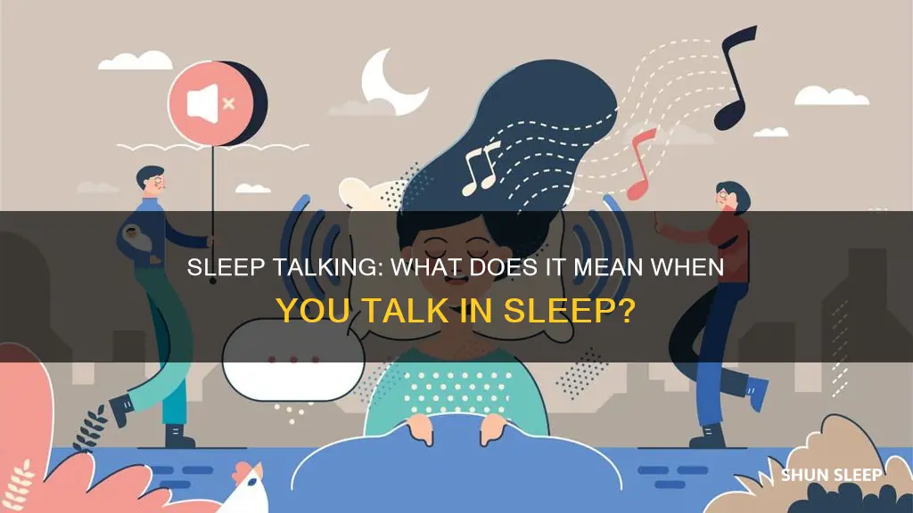 what does sudden sleep talking mean
