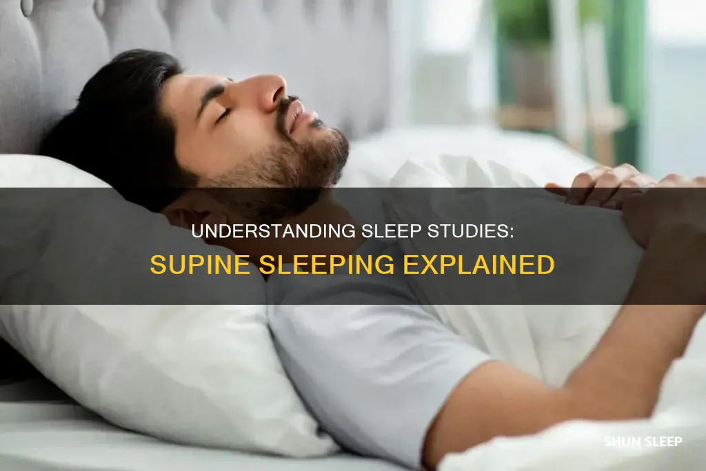 what does supine mean in sleep study