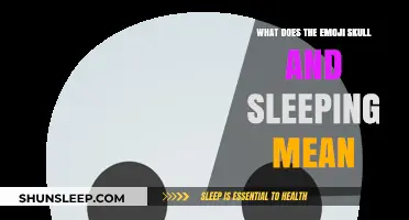 The Skull and Sleeping Emoji: A Strange Contradiction