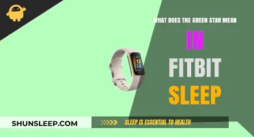 Understanding the Green Star in Fitbit Sleep Tracking