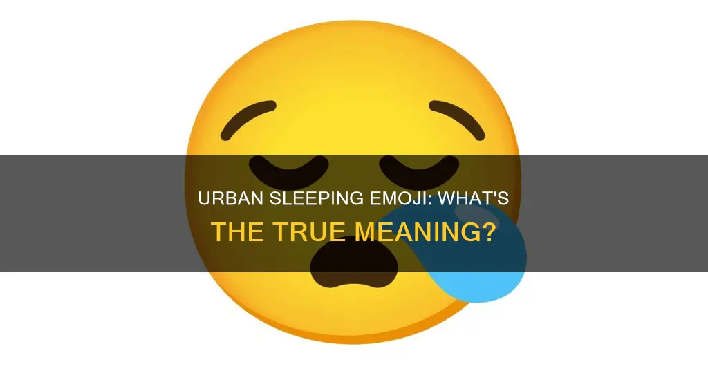 what does the sleeping emoji mean urban