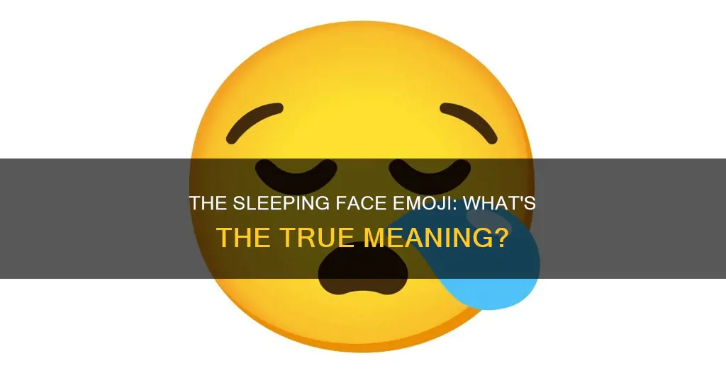 what does the sleeping face emoji mean