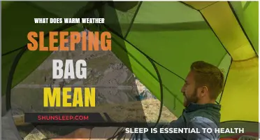 Warm Weather Sleeping Bags: What Does It Mean?
