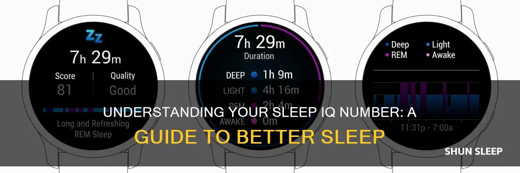what does your sleep iq number mean