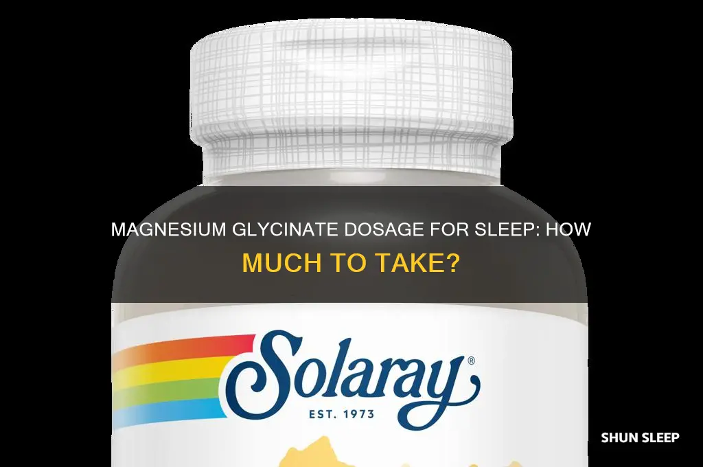 what dosage of magnesium glycinate should i take for sleep