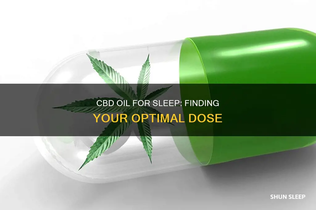 what dose of cbd oil should you take to sleep