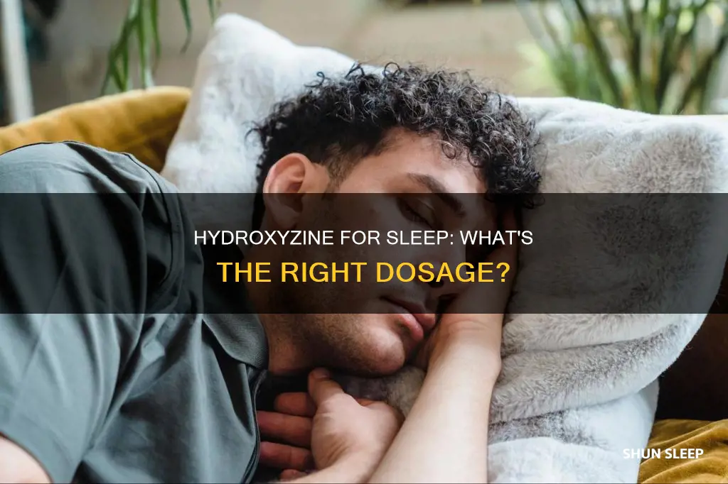 what dose of hydroxyzine is used for sleep