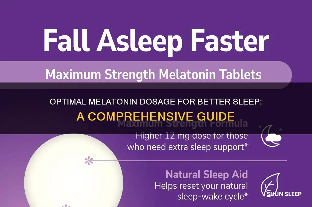 what dose of melatonin to take when helping to sleep