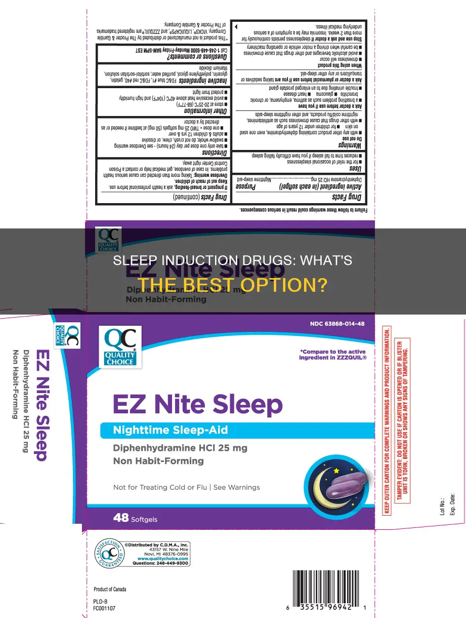 what drug is used to induce sleep