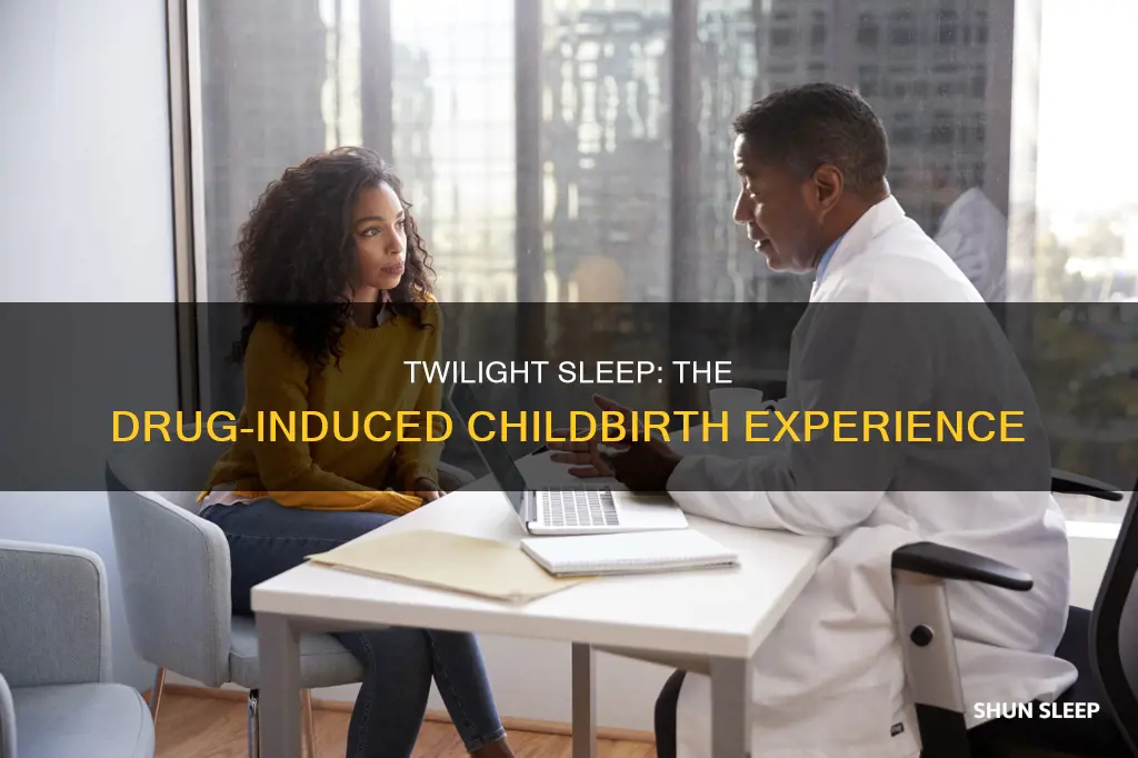 what drug was used in twilight sleep