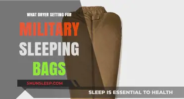 Best Dryer Settings for Military Sleeping Bags
