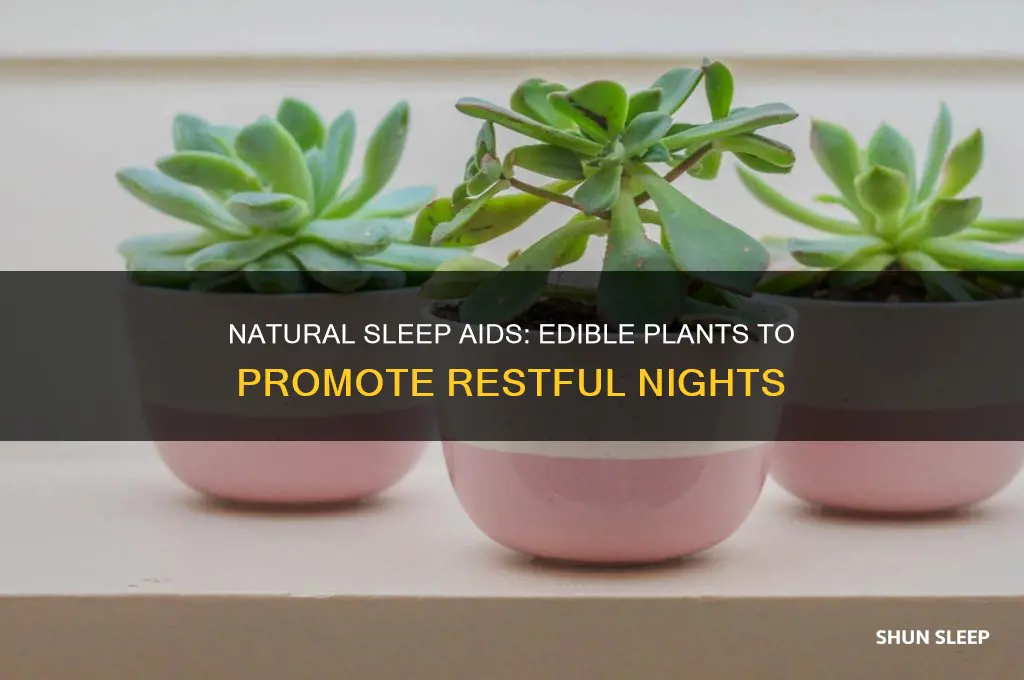 what edible plants help you sleep