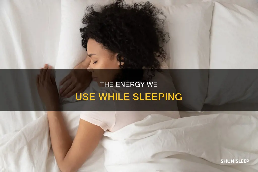 what energy do we use whe sleeping