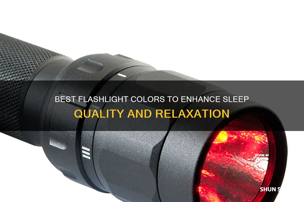 what flash light color helps you sleep