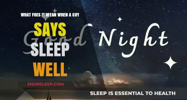 Understanding His Goodnight: Sleep Well, Sweetheart
